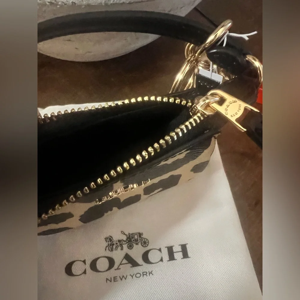 Coach Mini Nolita Leopard Bag Charm (NWT) - Picture 4 of 6